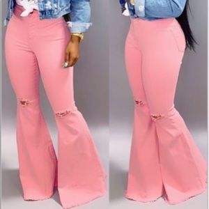 Make Me Blush Flare Leg Jeans